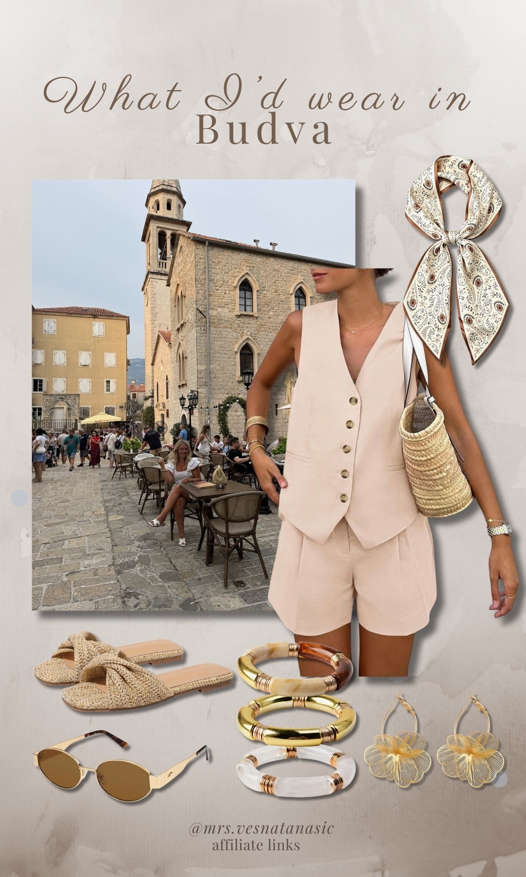 What I’d wear exploring Budva Old Town 🇲🇪🤍 Lightweight layers, woven textures, comfortable sandals, and timeless accessories that work from sightseeing to dinner by the water.

#LTKootd #LTKTravel #LTKMidsize