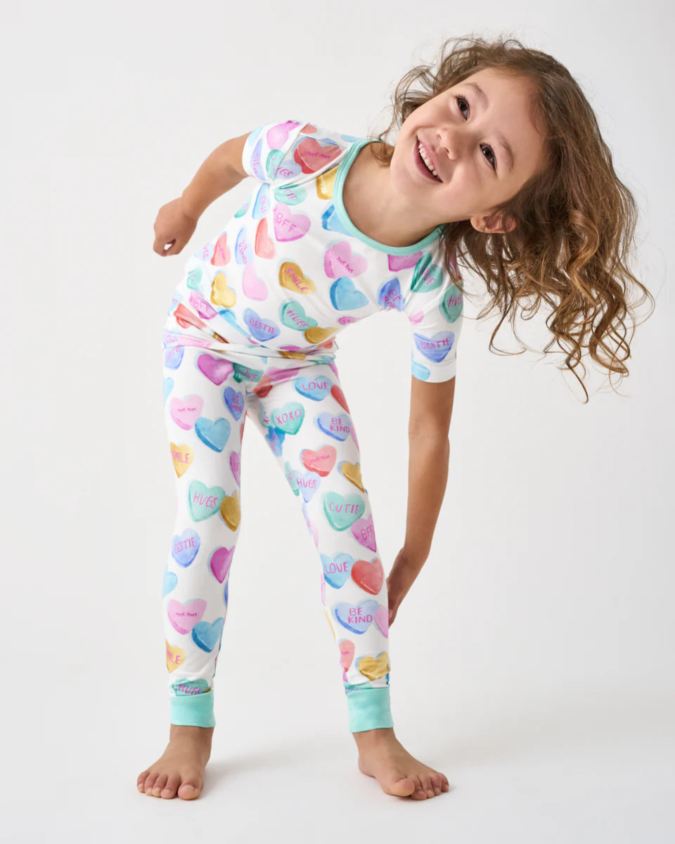 Candy Cuties Two-Piece Short Sleeve Pajama Set | Little Sleepies