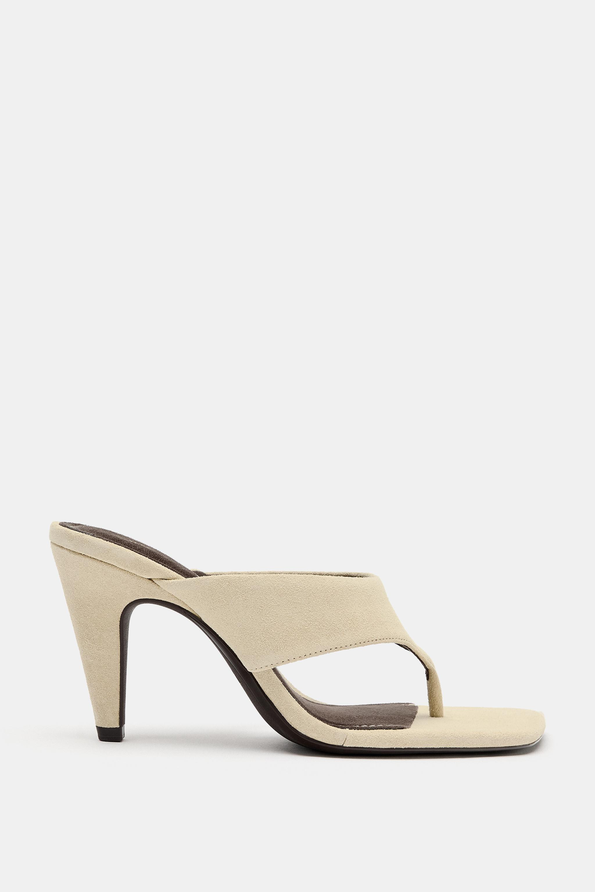 SUEDE HEELED SANDALS | Zara US