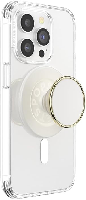 PopSockets Phone Grip for MagSafe, Magnetic Holder, Phone Stand, Enamel - Coconute Creme | Amazon (US)