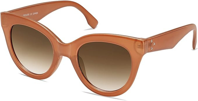 SOJOS Retro Oversized Cateye Sunglasses for Women Large Vintage Trendy Shades SJ2074 | Amazon (US)