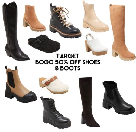 Target bogo 50% off shoes and boots 

womens fashion, outfit ideas, sale, under $50

#LTKSeasonal #LTKshoecrush #LTKunder50