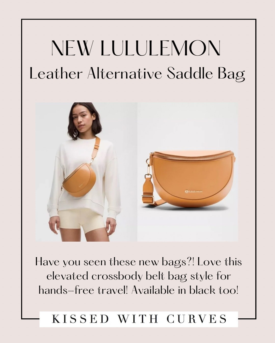 New Lululemon leather alternative crossbody saddle bags! Have you seen these new bags?! Love this elevated crossbody belt bag style for hands-free travel! Available in black too!

#LTKTravel #LTKActive #LTKItBag