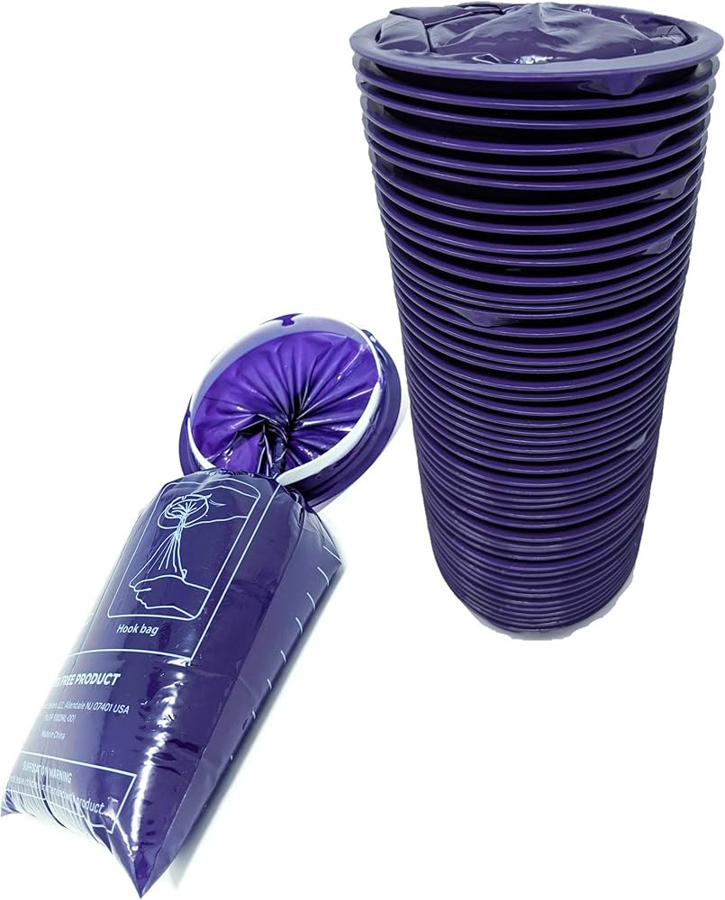 iSick Disposable Vomit Bags 1000ml, 48pk, Dark Purple, Premium Quality Medical Grade, Morning Sic... | Amazon (US)