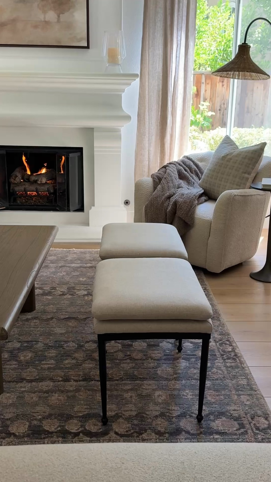 A recent view of my family room with the new vintage style rug. Love the soft blue tone.

#LTKHome #LTKSeasonal #LTKU