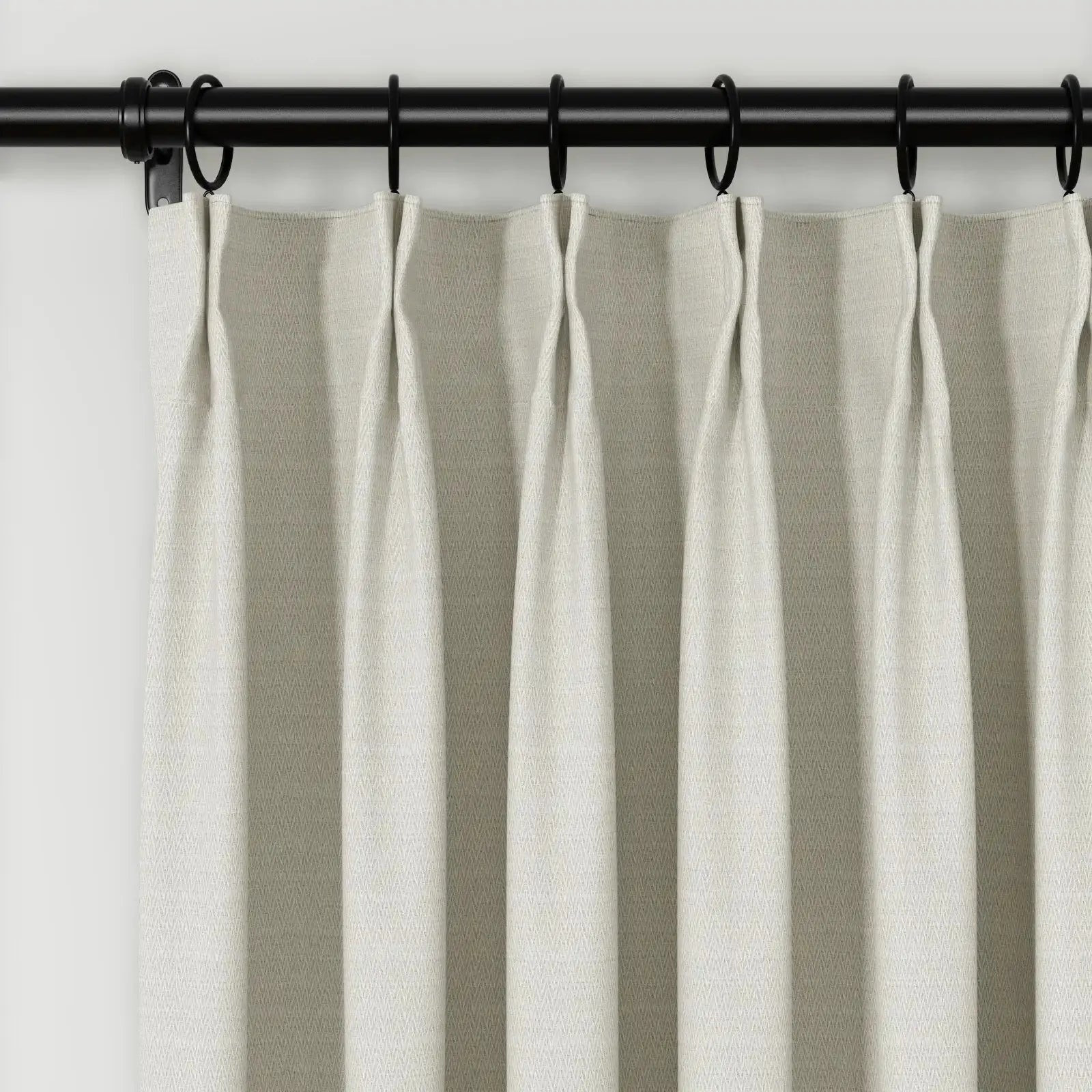 Lydia Swallow Jacquard Curtain Pleated - Serie D - Parchment D208-6 | TWOPAGES