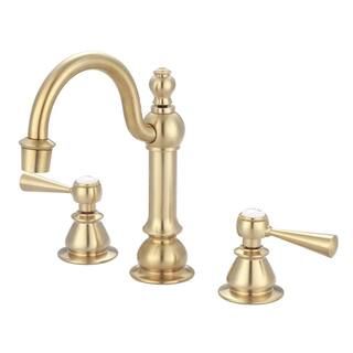 Water Creation 8 in. Adjustable Widespread 2-Handle High Arc Lavatory Faucet in Satin Brass F2-00... | The Home Depot