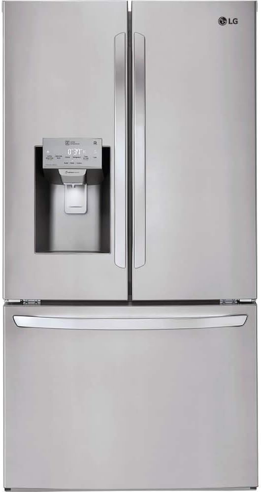 LG LFXC22526S 24 Cu. Ft. Stainless Counter Depth French Door Refrigerator | Amazon (US)