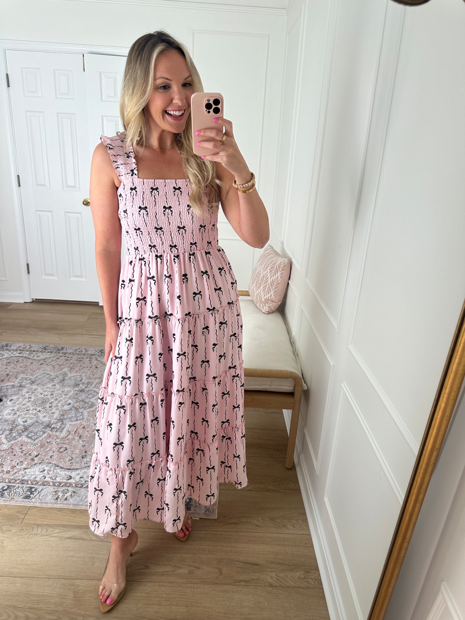 Love the bow details 🎀 wearing a med 

#LTKSeasonal #LTKMidsize #LTKStyleTip