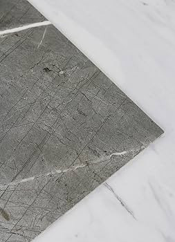 FloorPops 12-in by 12-in Grey & White Marble Bonneville Peel & Stick Floor Tiles | Amazon (US)