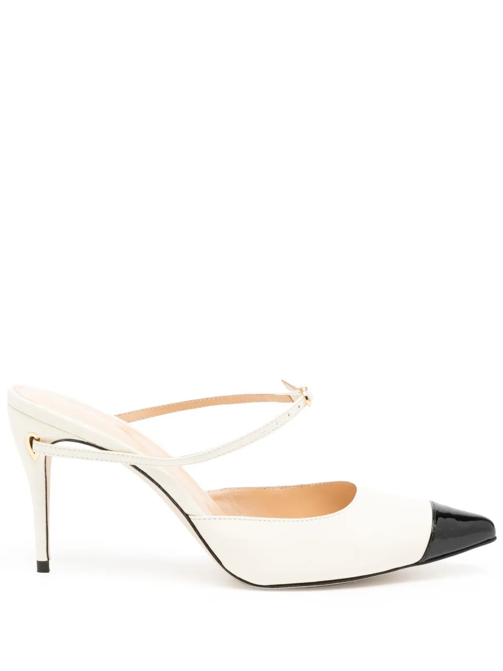 Jennifer Chamandi Giuseppe 85mm pointed-toe Mules | White | FARFETCH UK | Farfetch Global
