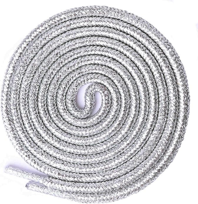 Olukssck 2 Pairs Glitter Metallic Shiny Shoe Laces, Round Sequin Shoelaces Shoestrings for Sneake... | Amazon (US)