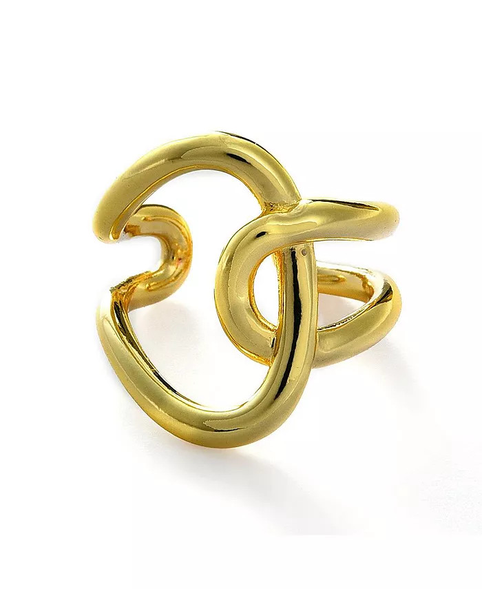 Women's Gold  Abstract Twist Open Ring | Macy's