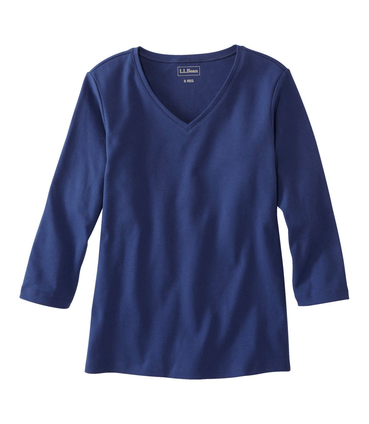 Women's L.L.Bean V-Neck, Three-Quarter-Sleeve | L.L. Bean