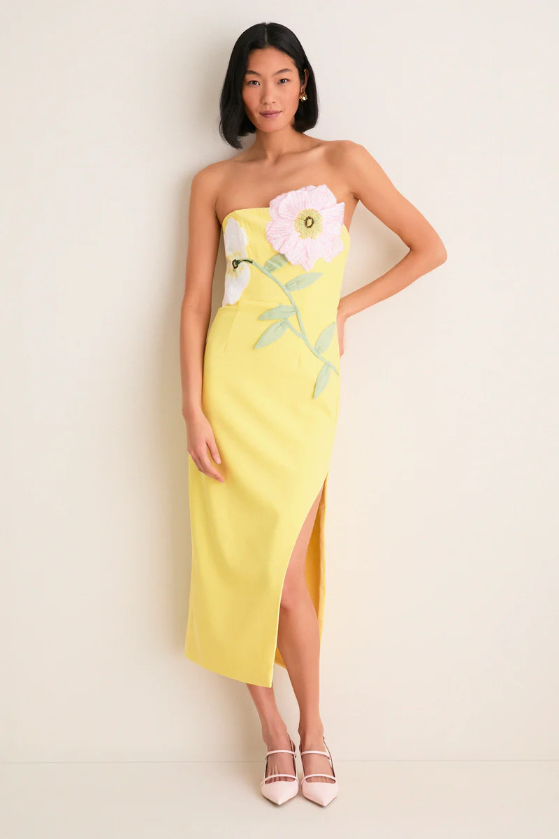 Yellow Hope Midi Dress | Tuckernuck (US)