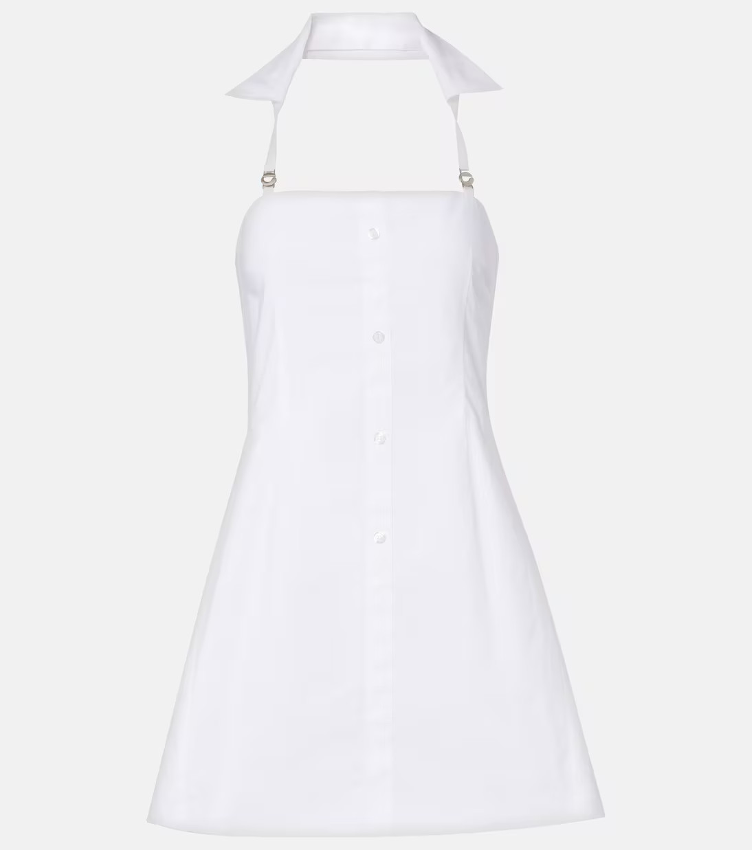 Halterneck cotton minidress | Mytheresa (US/CA)