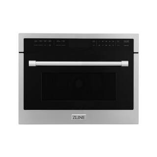 ZLINE Kitchen and Bath 24" 1.6 cu. Fit. Built-in Convection Microwave Oven with Speed Cook in Sta... | The Home Depot
