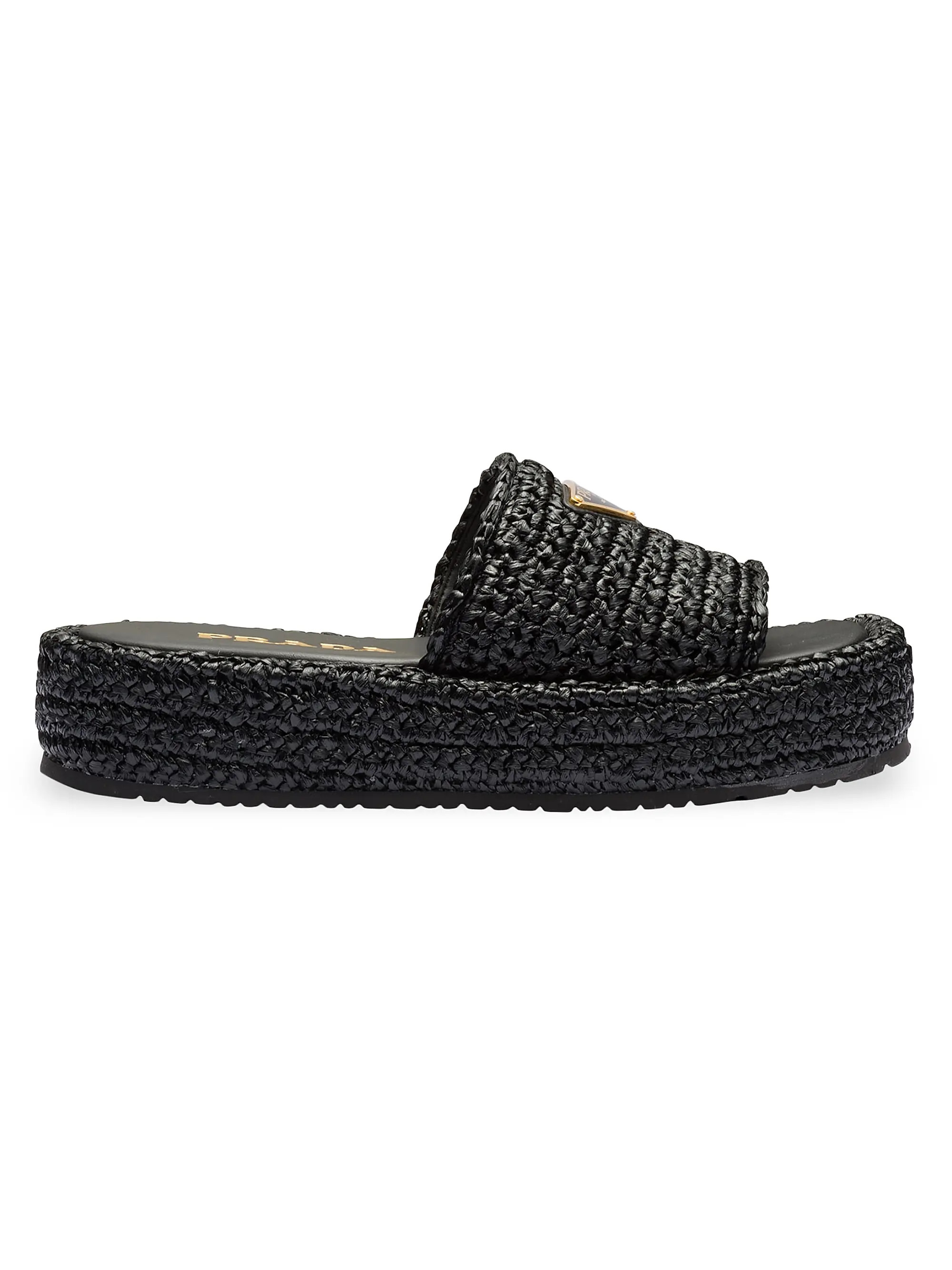Crochet Flatform Slides | Saks Fifth Avenue
