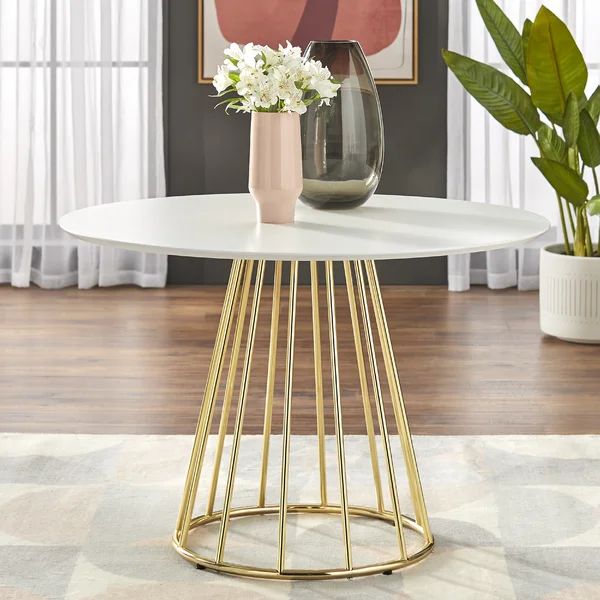 Strathmore 43.3" Pedestal Dining Table | Wayfair Professional