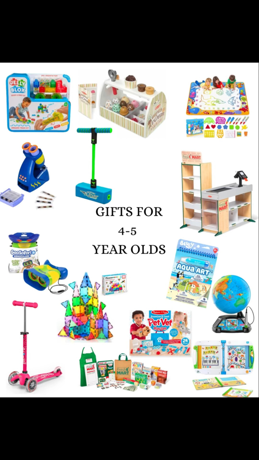Gifts for 4-5 year olds! 

#sale #gifts #presents #home #kids #toddlers #baby #mom #moms #christmas #holiday #ltksale #ltkhome #boys #girls #giftguide #toys 

#LTKHoliday #LTKGiftGuide #LTKSaleAlert