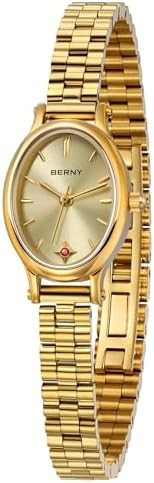 BERNY Gold Watches for Women Dainty Women's Wrist Watch, 3ATM Waterproof Fashion Small Ladies Bra... | Amazon (US)