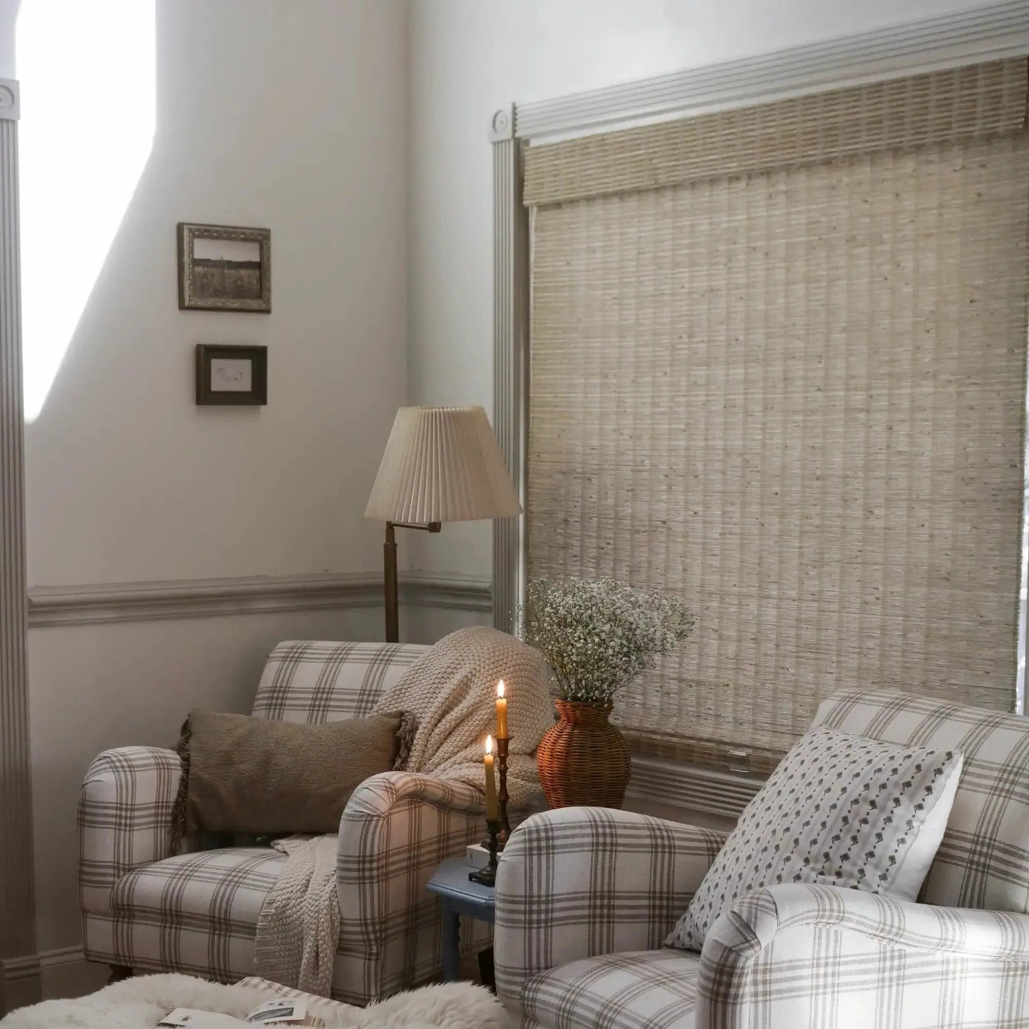 Natural Jute Bamboo Woven Shade - Natural | TWOPAGES