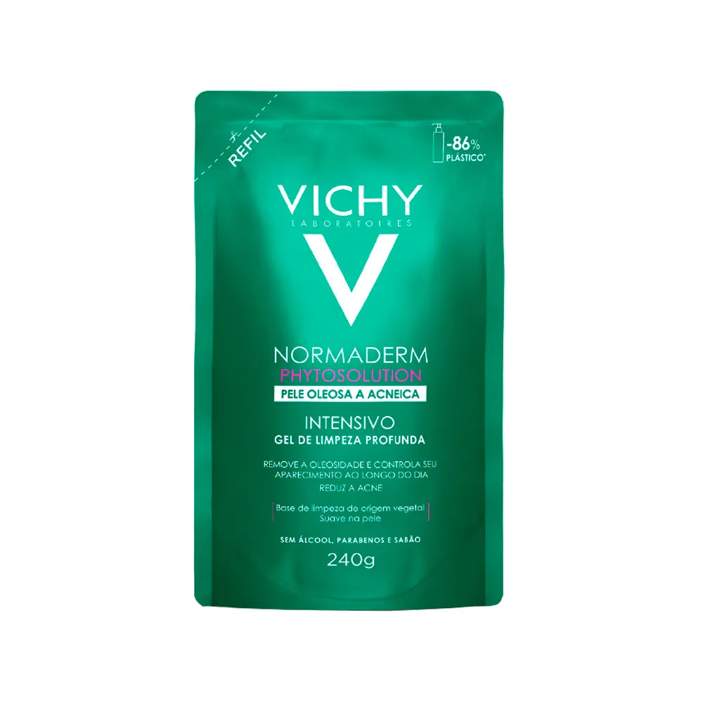 Gel Facial de Limpeza Profunda Vichy Normaderm Phytosolution Intensivo Refil 240 g | Amobeleza (BR)
