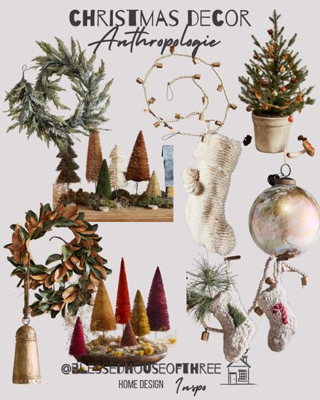 Christmas home decor

Bottle brush trees / cedar garland / magnolia garland / mini wool stockings / gold Christmas bells / bell garland / glass globe ornament / fur stocking

#LTKhome #LTKHoliday #LTKstyletip