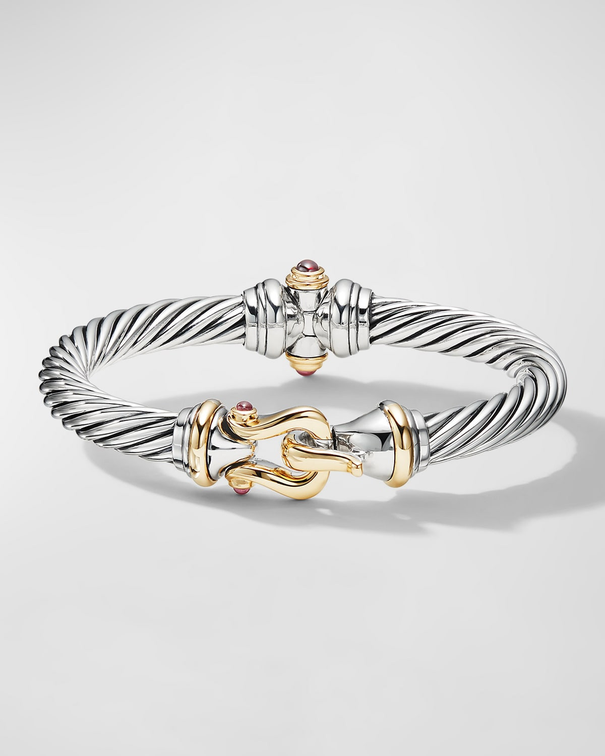 7mm Buckle Cable Bracelet in Silver | Neiman Marcus