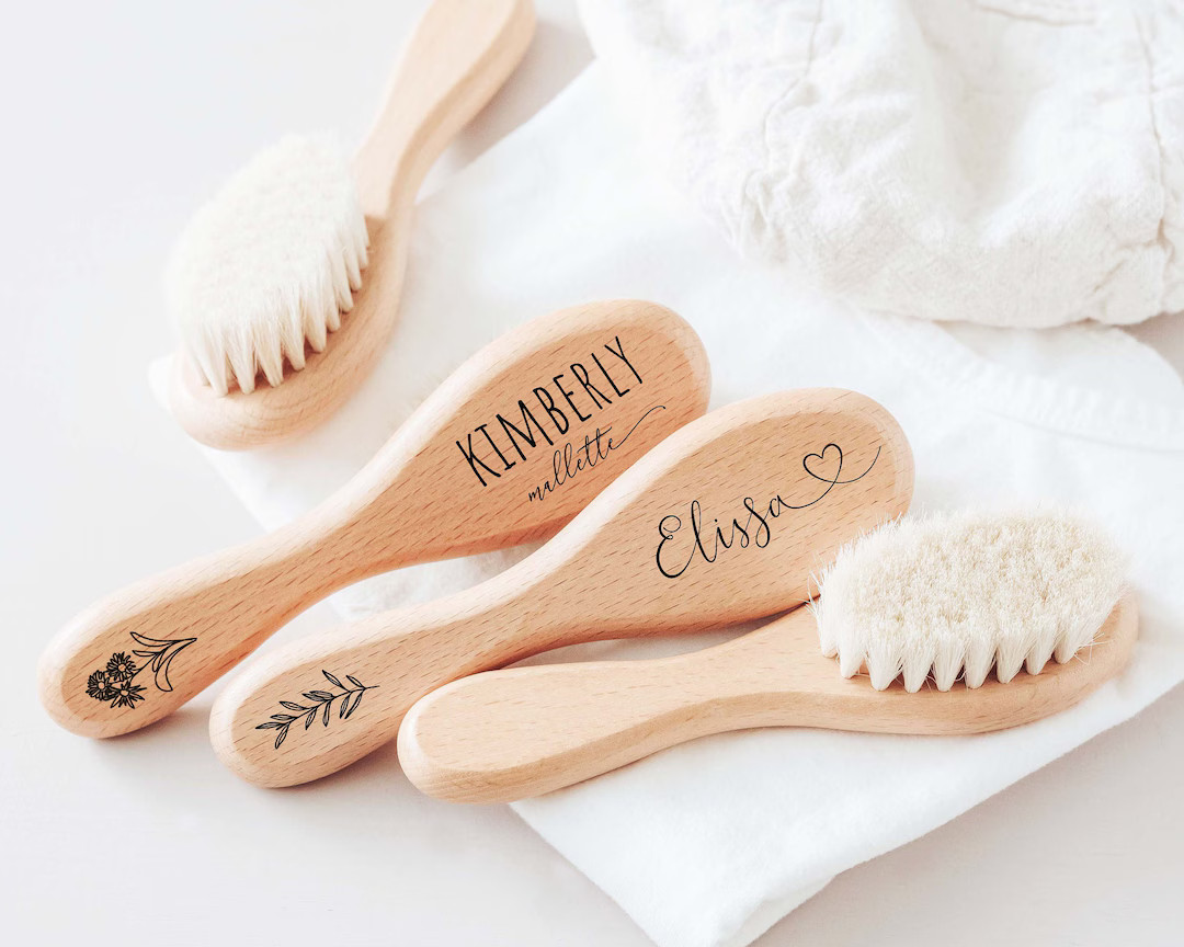Personalized Baby Hair Brush Shower Gift | Custom Engraved Baby Brush | Newborn Keepsake | Gifts ... | Etsy (US)