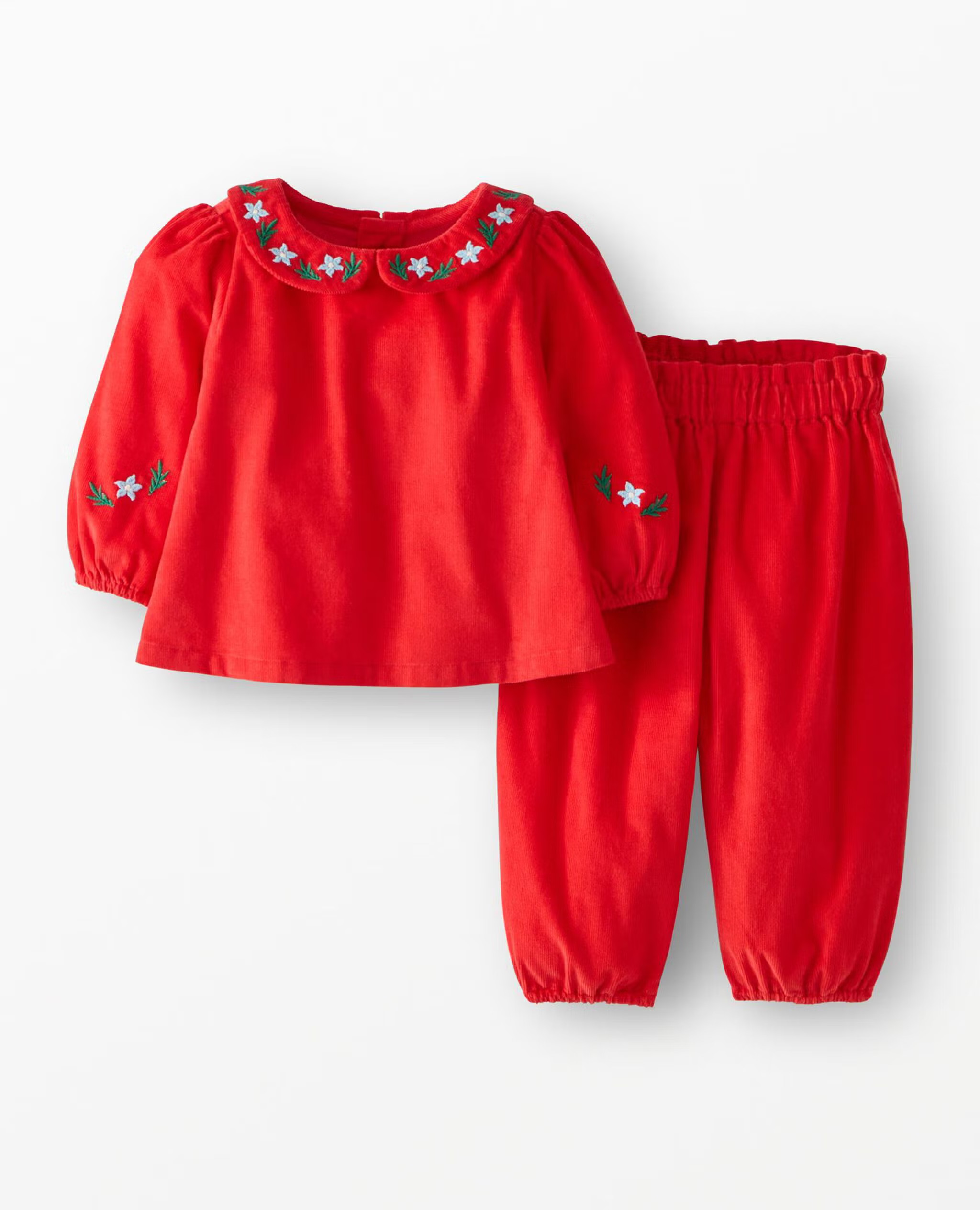 Baby Embroidered Corduroy Top & Pants Set | Hanna Andersson