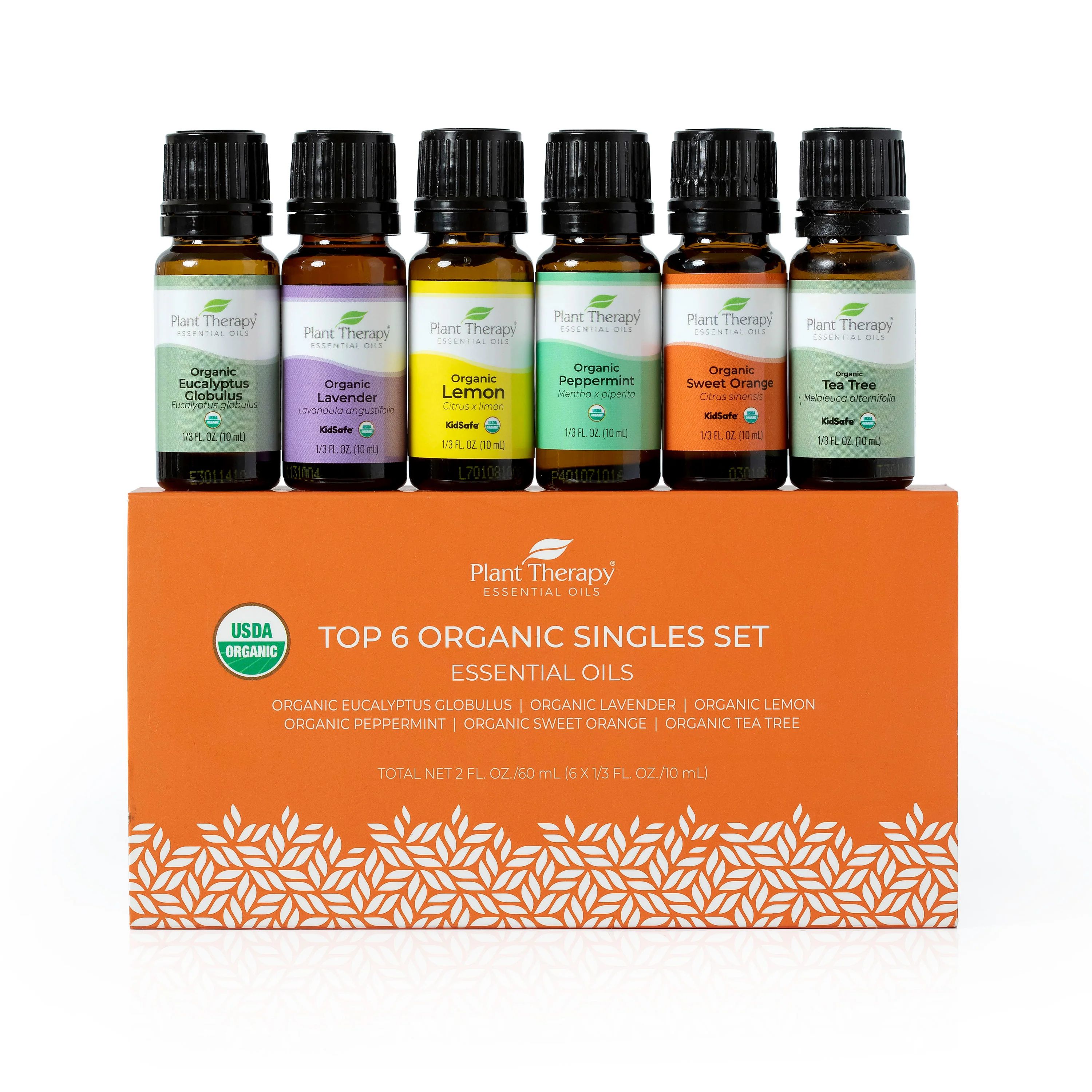 Top 6 Organic Singles Essential Oil Set | Plant Therapy