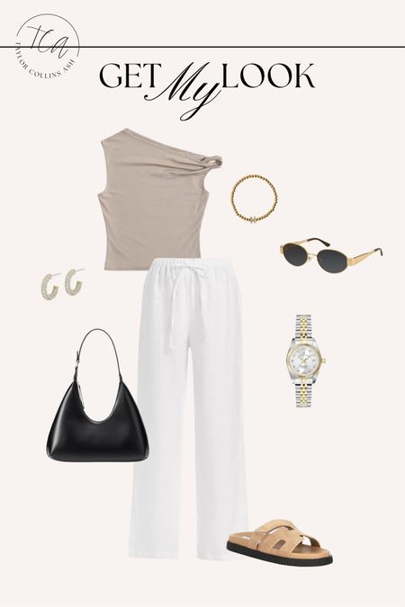 Get my ootd-- a casual linen pant paired with an elevated cotton top. Add good jewelry for a more luxury look   

#LTKFindsUnder100 #LTKStyleTip #LTKSeasonal