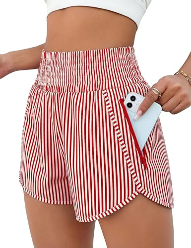 BMJL Women's Athletic Shorts High Waisted Running Short Pocket 2.5" Sporty Shorts Gym Workout Sho... | Amazon (US)