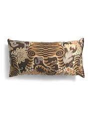 14X27 Tiger Eye Cotton Lumbar Luxe Pillow, Cotton/Polyester | TJ Maxx