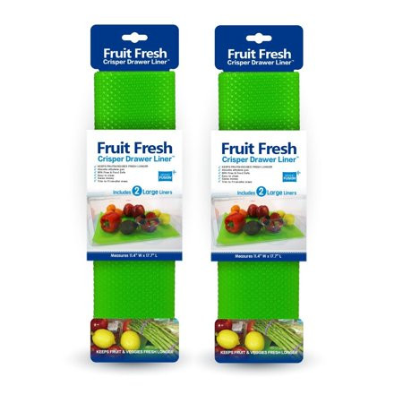 Fruit Fresh® Refrigerator Crisper Drawer Liner 2 pk Keeps Fruit and Vegetables Fresh Longer From Gra | Walmart (US)
