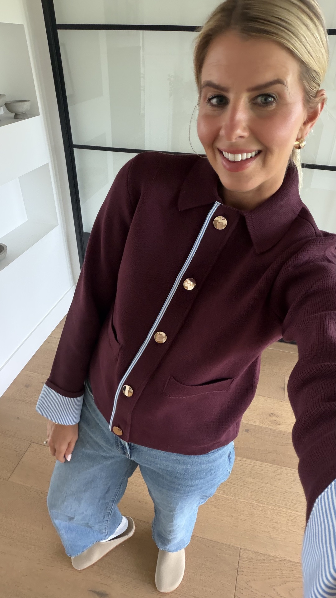This cardigan sweater looks and feels so high-end but it’s a Walmart find!! It’s beautiful, and the gold buttons are so good!

#LTKdayinmylife #LTKSaleAlert #LTKSeasonal