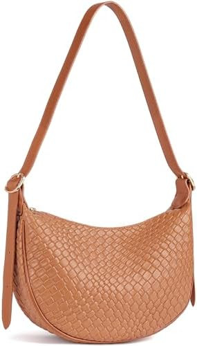 BOSTANTEN Purses for Women Crescent Crossbody Bag Vegan Leather Shoulder Hobo Handbag Adjustable ... | Amazon (US)