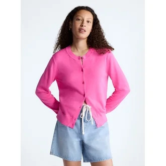 Free Assembly Women's Classic Cardigan Sweater with Long Sleeves, Lightweight, Sizes XS-4X | Walmart (US)