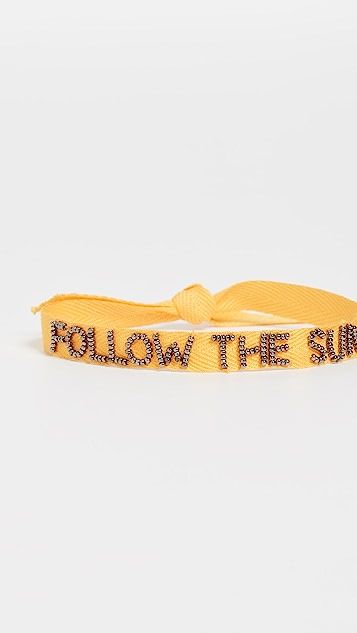 Tie One On Yellow Bracelet | Shopbop