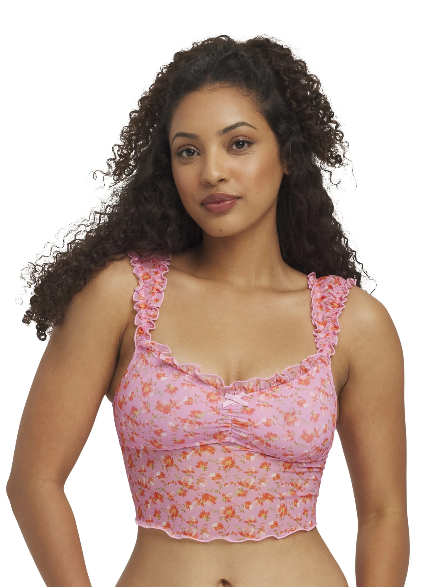 Mills by Millie Bobby Brown Women's Mesh Longline Bra, Sizes XS-XXXL | Walmart (US)