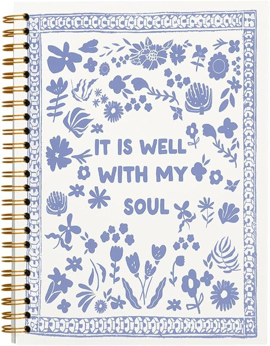 Bible Spiral Notebook, Bible Note Taking Supplies Notebook Journal, It Is Well With My Soul, Cute... | Amazon (US)