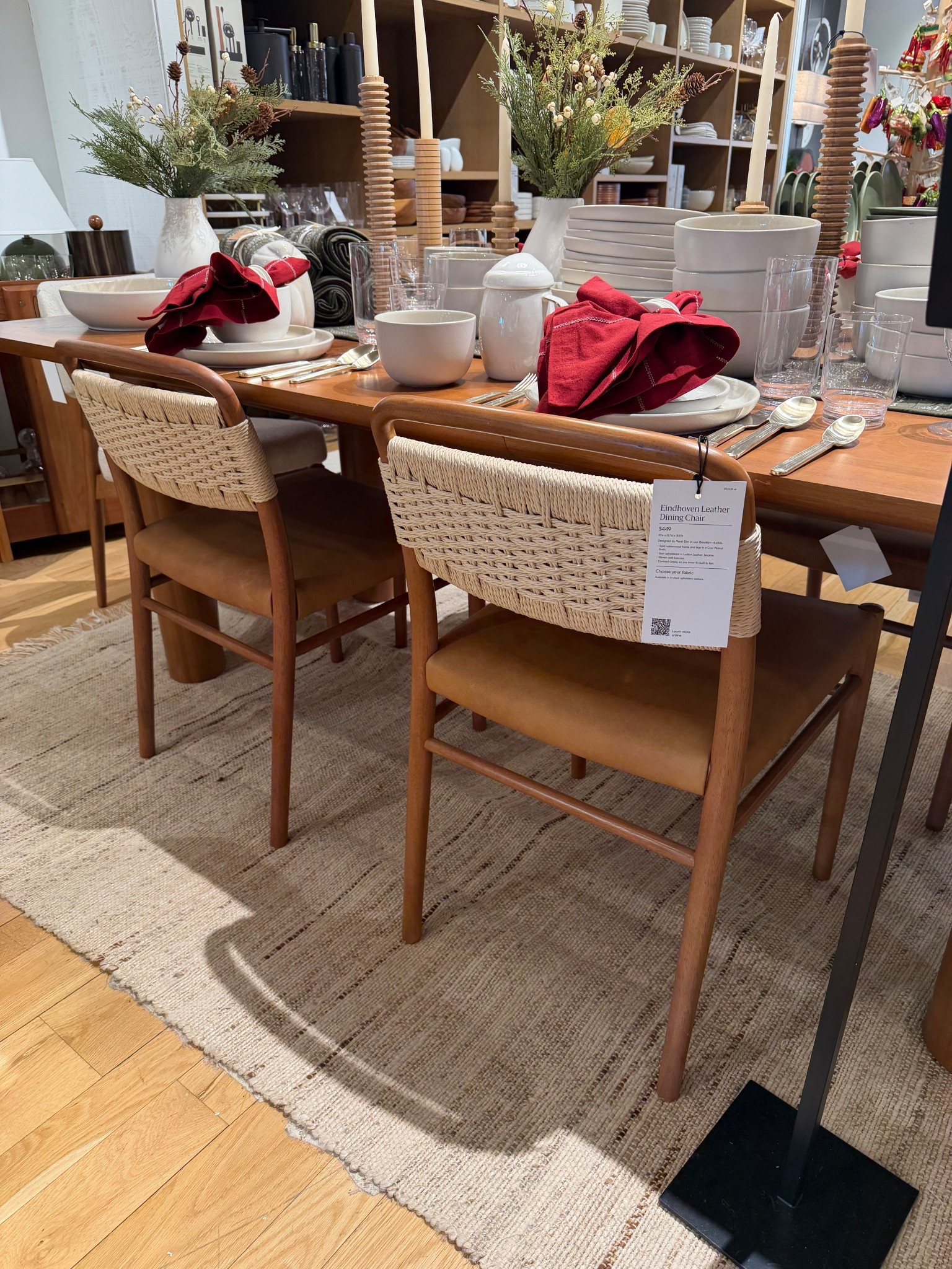 Loved these chairs from West Elm in store!