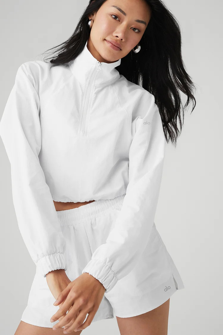 Cropped 1/4 Zip Alumni Pullover | Alo Yoga