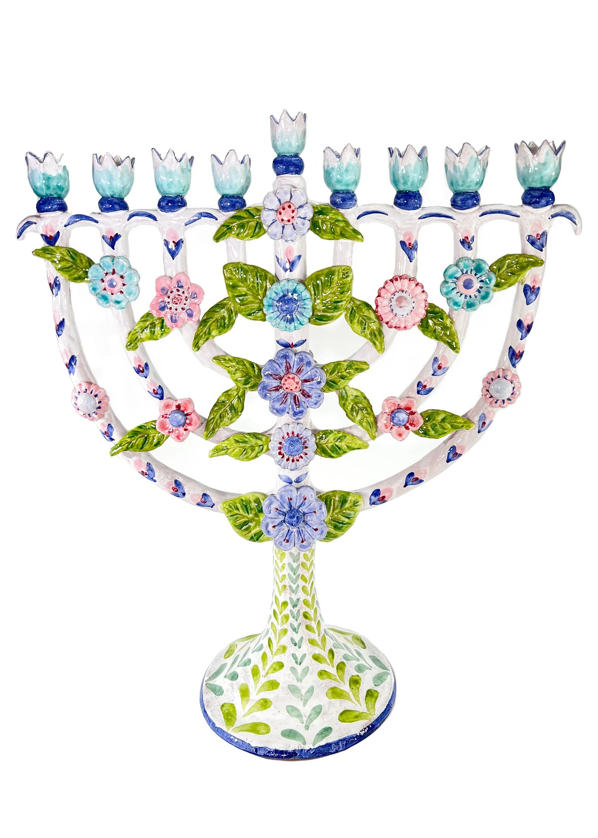 Large Pastels Menorah | Over The Moon
