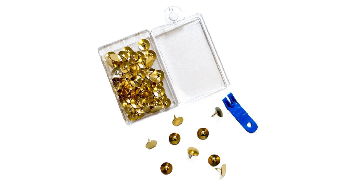 Clover Brass Thumb Tacks | Penny Linn Designs