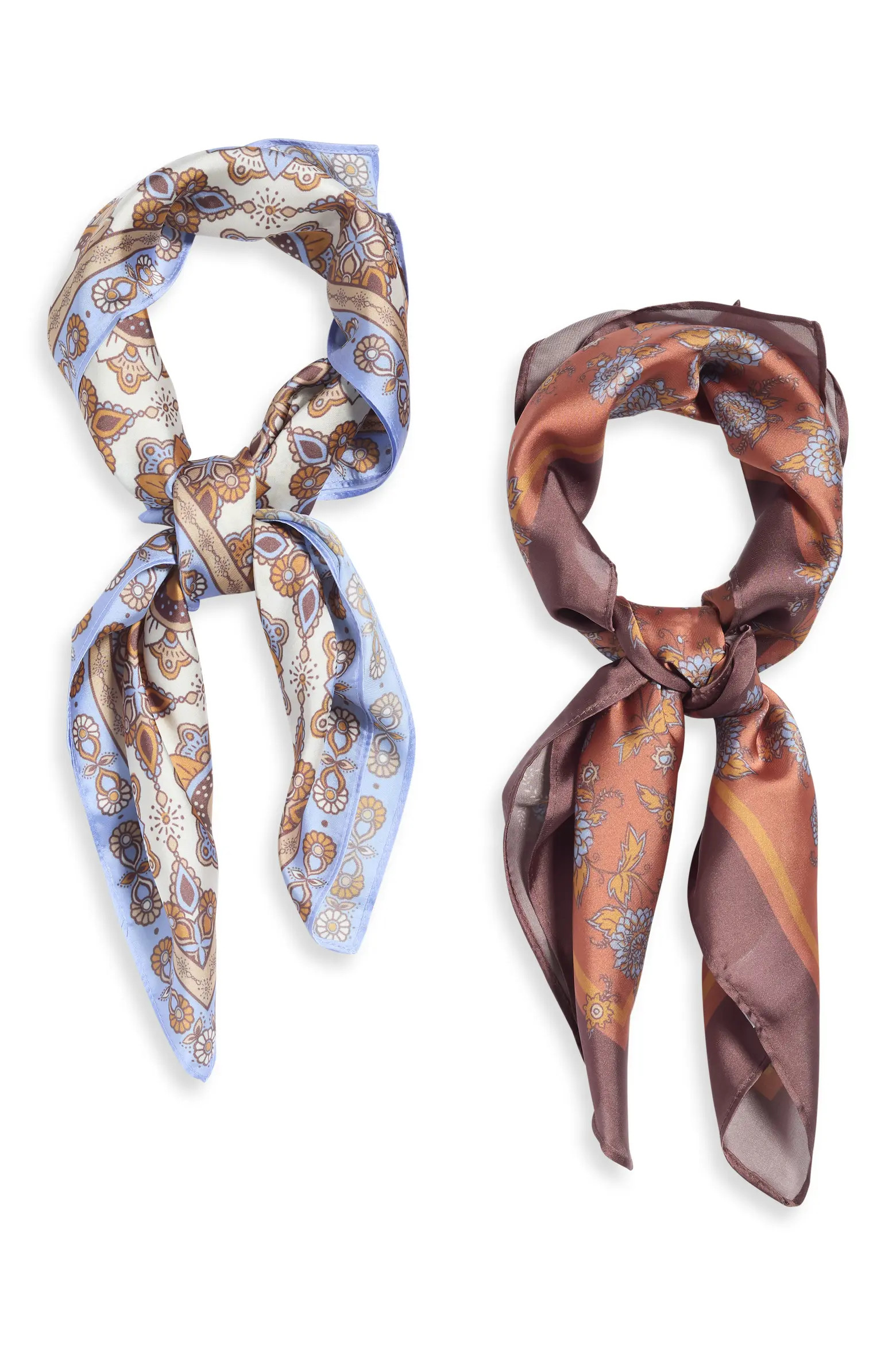 Treasure & Bond Assorted 2-Pack Satin Scarf (Women) | Nordstrom | Nordstrom