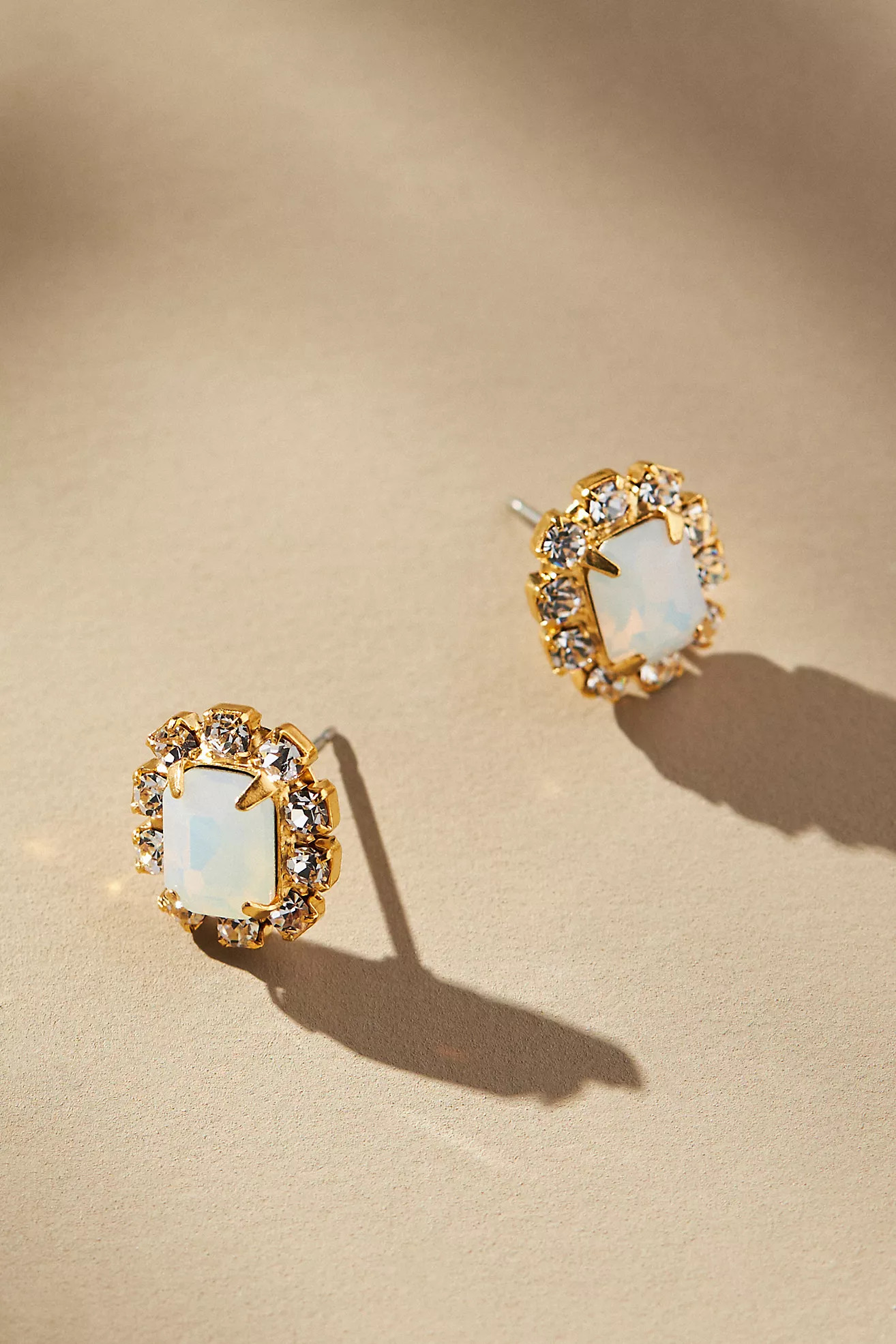 The Pink Reef Crystal Petite Stud Earrings | Anthropologie (US)
