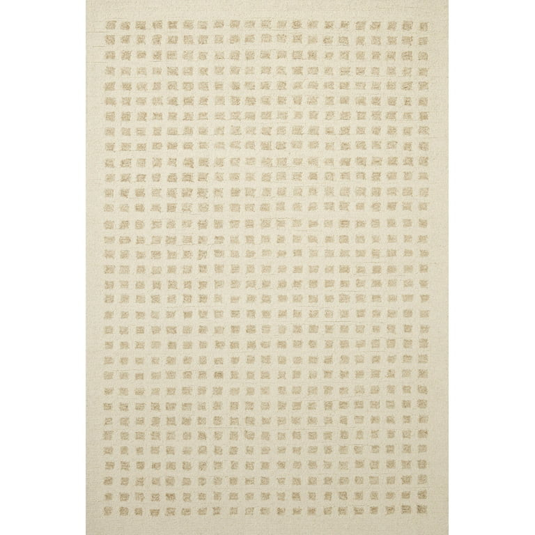Chris Loves Julia x Loloi Polly Checkered Ivory/Natural Area Rug | Walmart (US)