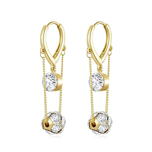 Ritach 925 Sterling Silver Small Huggie Hoop Earrings for Women Trendy 14K Gold Plated Chunky Cha... | Amazon (US)